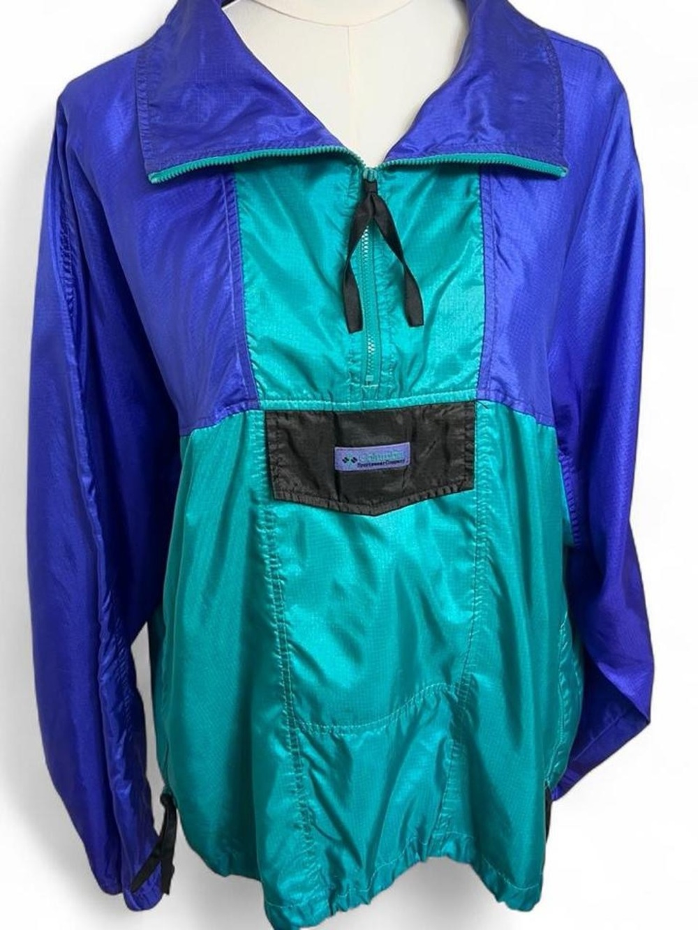 Columbia Sportswear indigo purple teal green windbreaker vintage jacket outdoors